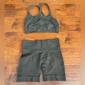Set Active Sculpt Flex Size M Top and Bottom in Espresso